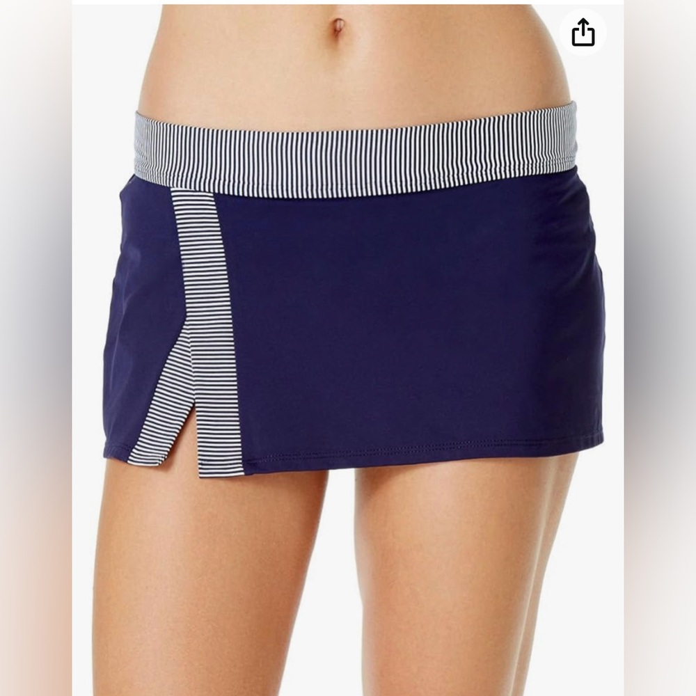 Anne Cole Women's Skirted Bikini Swim Bottom Swimsuit.